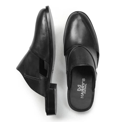 BLACK STRAPLESS CHAPPAL